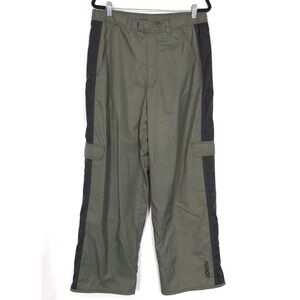 Vintage Nike Men's LARGE Slush Rain Track Pants Cargo Olive Green Black H9 TMS‎